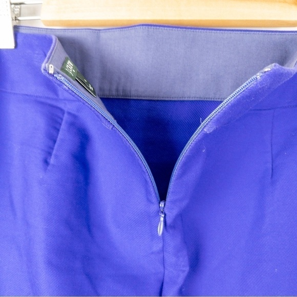 J Crew Factory Womens Egyptian Blue Cotton Mini Skirt Size 4 - Picture 4 of 9